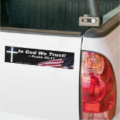 In God vertrouwen we Bumpersticker (Op Truck)