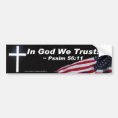 In God vertrouwen we Bumpersticker (Voorkant)