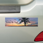 In God vertrouwen we Bumpersticker (Op auto)