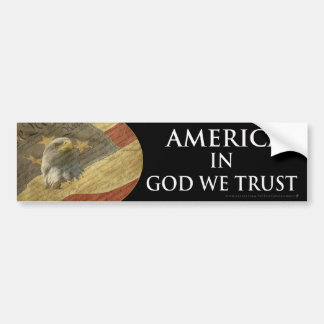 In God vertrouwen we Bumpersticker