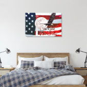 In God vertrouwen we Canvas Afdruk (Insitu (Slaapkamer))