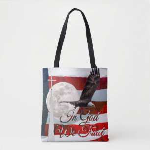 In God vertrouwen we Canvas tas