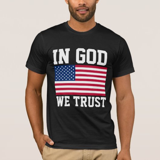 IN GOD VERTROUWEN WE CHRISTELIJKE T-SHIRS T-SHIRT (Voorkant)