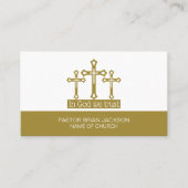 In God vertrouwen we, Crucifix, Christendom, Relig Visitekaartje (Voorkant)