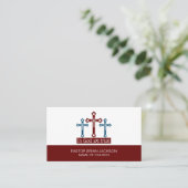 In God vertrouwen we, Crucifix, Christendom, Relig Visitekaartje (Staand voorkant)