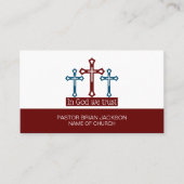 In God vertrouwen we, Crucifix, Christendom, Relig Visitekaartje (Voorkant)
