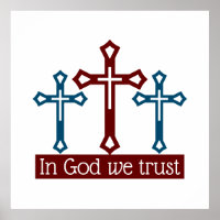 In God vertrouwen we, Crucifix