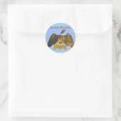 In God vertrouwen we Eagle Sticker (Tas)