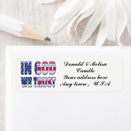 IN GOD VERTROUWEN WE ETIKET (Insitu)