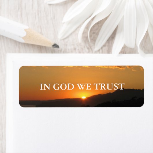 IN GOD VERTROUWEN WE ETIKET (Insitu)