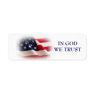 IN GOD VERTROUWEN WE ETIKET