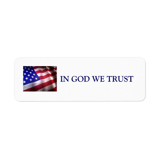 IN GOD VERTROUWEN WE HET ETIKET (Voorkant)