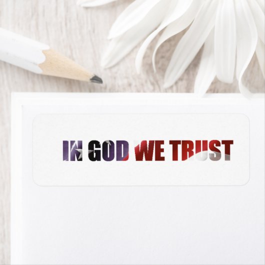 IN GOD VERTROUWEN WE HET ETIKET (Insitu)