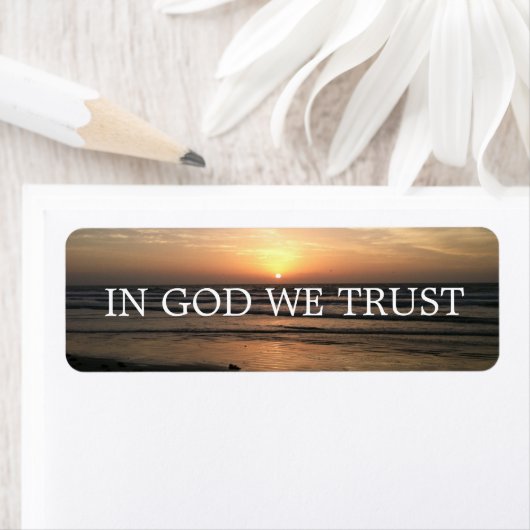 IN GOD VERTROUWEN WE HET ETIKET (Insitu)