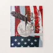 In God vertrouwen we Jigzaag Puzzle Legpuzzel (Verticaal)