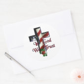 "In God vertrouwen we" Logo 3" Sticker (Envelop)