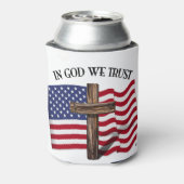 In God vertrouwen we met de Rugged Cross en de Ame Blikjeskoeler (Blikje Achterkant)