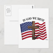 In God vertrouwen we met een robuust kruis en een  Briefkaart (Voorkant / Achterkant)