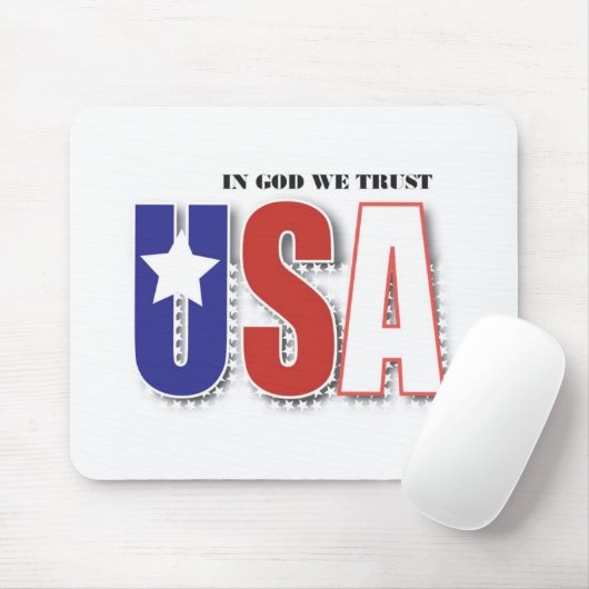 In God vertrouwen we mousepad Muismat (Met muis)