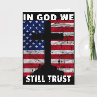 In God vertrouwen we nog steeds Amerikaanse vlag U Kaart