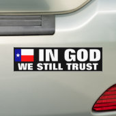 In God vertrouwen we nog steeds Bumpersticker (Op auto)