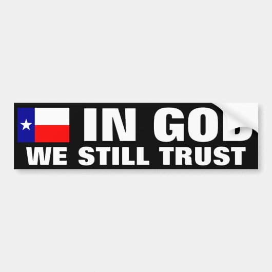 In God vertrouwen we nog steeds Bumpersticker (Voorkant)