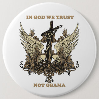 In God vertrouwen we Obama Ronde Button 6,0 Cm
