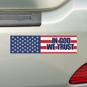 In GOD vertrouwen we op bumperstickers (Op auto)