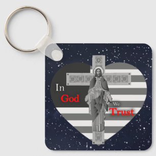 In God vertrouwen we Sleutelhanger