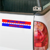 In God vertrouwen wij Amerika eerst Bumpersticker (Op Truck)
