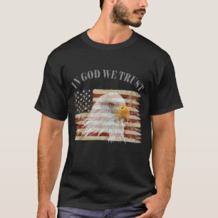 In God vertrouwen wij Amerikaans respect T-shirt