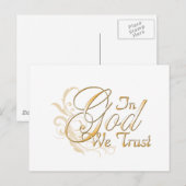 In God vertrouwen wij Briefkaart (Voorkant / Achterkant)