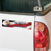 In God vertrouwen wij Bumpersticker (Op Truck)