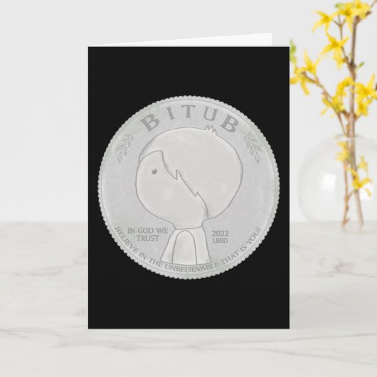 In God vertrouwen wij Kaart (Gele Bloem)