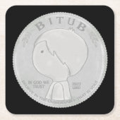 In God vertrouwen wij Kartonnen Onderzetters (Voorkant)