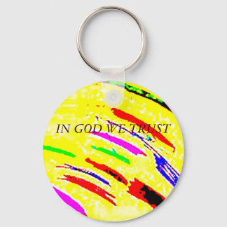 "In God vertrouwen wij" / kleur Sleutelhanger