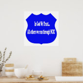 In God vertrouwen wij op afdrukken Poster (Keuken)
