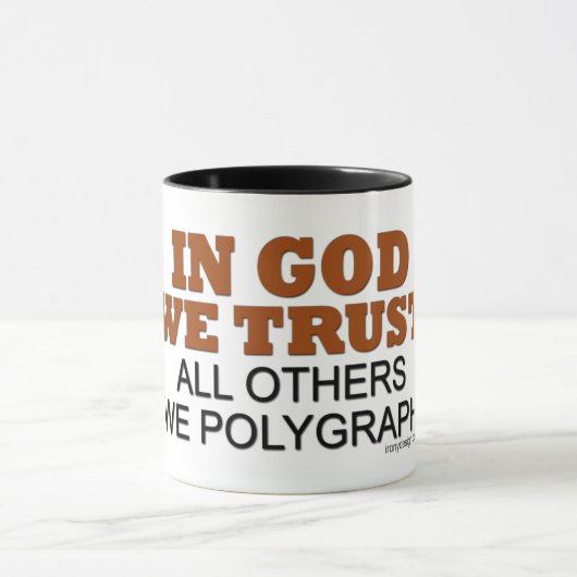 In God vertrouwen wij op alle anderen dat wij Geze Mok (Midden)