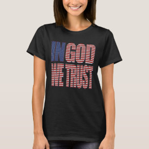 In God vertrouwen wij op Amerikaans Christelijk Pa T-shirt