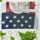 In God vertrouwen wij op keukenhanddoek (Gevouwen)