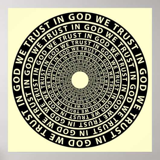 In God vertrouwen wij Poster (Voorkant)