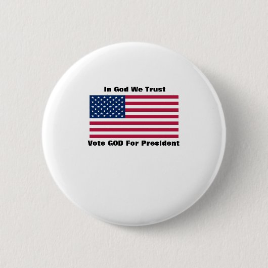 In God vertrouwen wij Ronde Button 5,7 Cm (Voorkant)