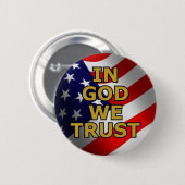 In God vertrouwen wij Ronde Button 5,7 Cm (Voorkant /achterkant)