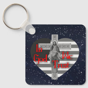 In God vertrouwen wij Sleutelhanger
