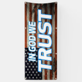 In God vertrouwen wij Spandoek (Verticaal)