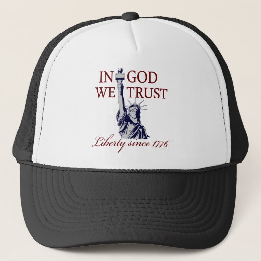 In God vertrouwen wij Trucker Pet (Voorkant)