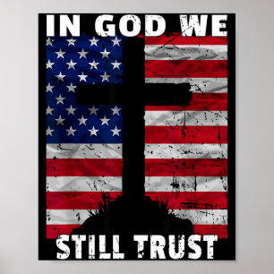 In God We Still Trust Amerikaanse Vlag Vs 250e Geb Poster