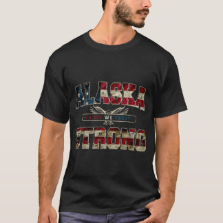 In God We Trust Alaska Sterk Geweldig Ontwerp Cade T-shirt