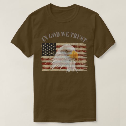 In God We Trust American Respect T-Shirt (Design voorkant)