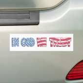 In God We Trust Bumpersticker (Op auto)